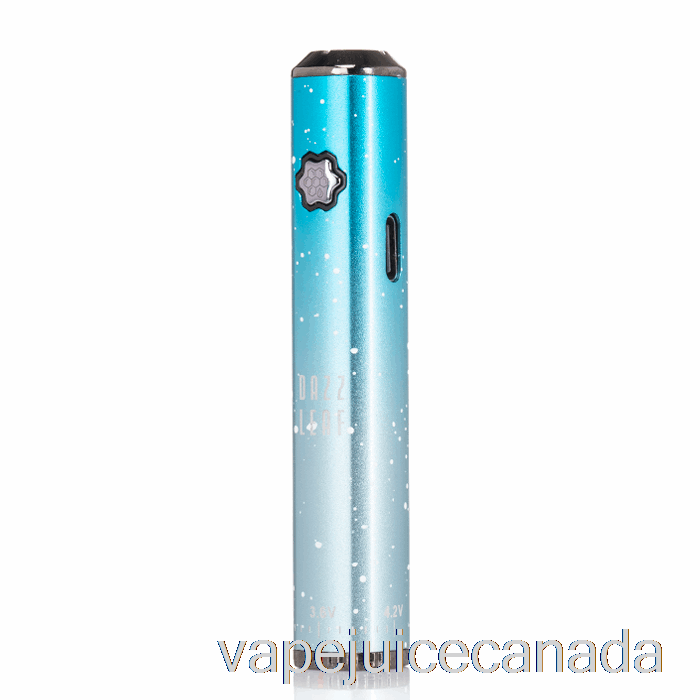 Vape Disposable Canada DAZZLEAF SQUARii Bottom Twist 510 Battery Sky Blue Splatter
